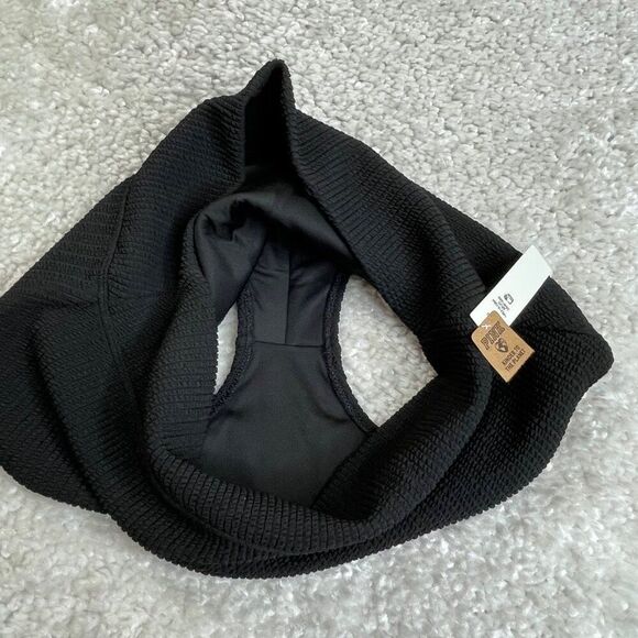 Victoria's Secret Pink Swim Rib Texture Shortie Bottom Black XL NEW - Picture 7 of 8